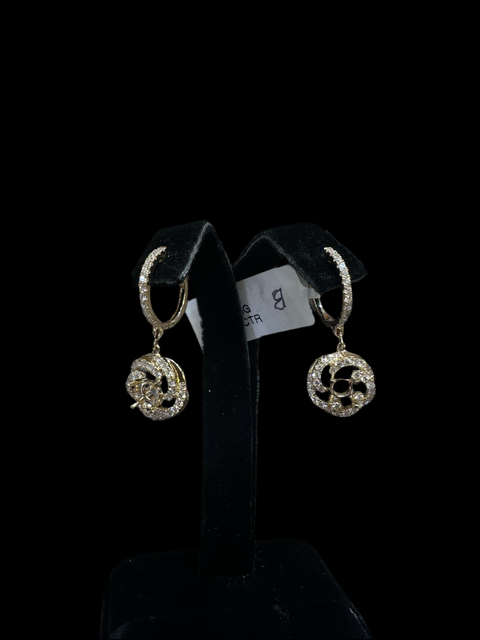 Vỏ Bông 18k Gold Xoàn Tấm CRT 5ly E24195A