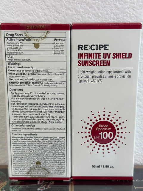 Infinite UV Shield Sunscreen SPF 100