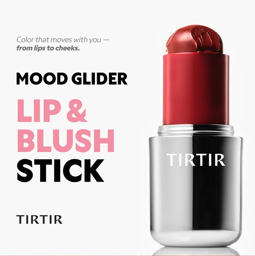 Tirtir-Mood Glider Lip & Blush Stick- Son và Má Hồng 2in1-01 Peach Mingle