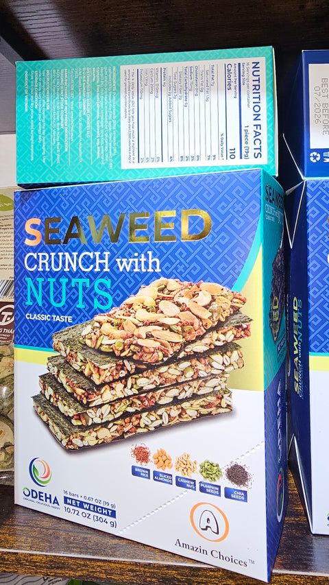 Rong Biển Snack Seaweed Crunch with Nuts