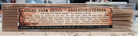 Nhang Trầm Hương - Agarwood Incense 90 sticks [TRAMH01]