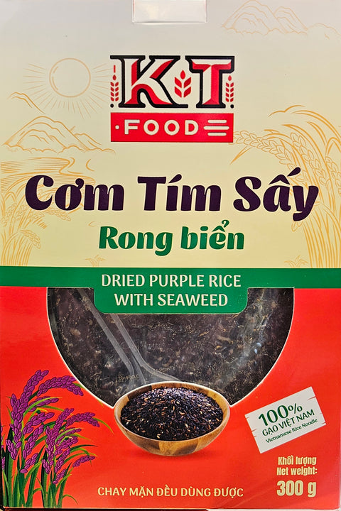 Cơm Tím Sấy Rong Biển - Dried Purple Rice with Seawead 300g [KOCOM01]