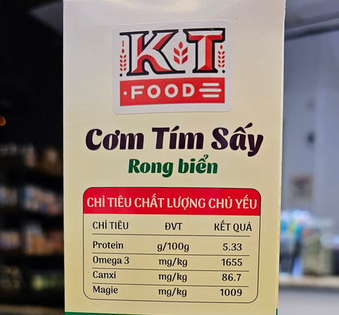 Cơm Tím Sấy Rong Biển - Dried Purple Rice with Seawead 300g [KOCOM01]