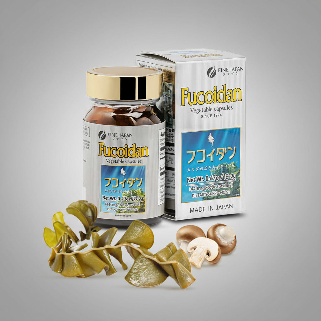Fucoidan Tảo Biển Loại Viên - Wakame Mekabu Fine Fucoidan 440mg x 30 Capsules  [FINEJ02] | Buy 5 Get 5
