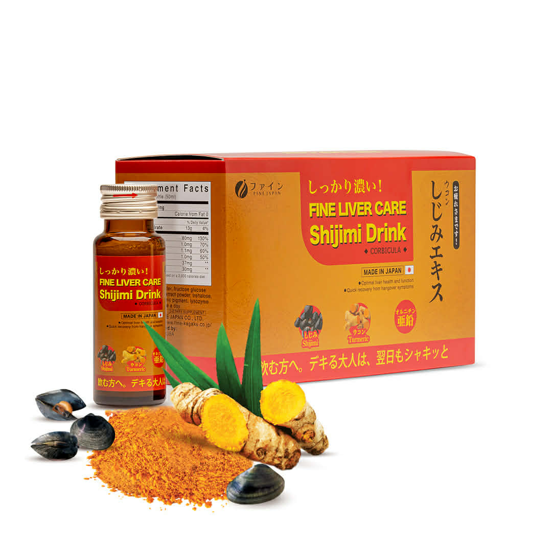 Nước Nghệ Bổ Gan - Liver Care Shijimi Drink 50ml x 10 Bottles  [FINEJ07] | Buy 5 Get 3
