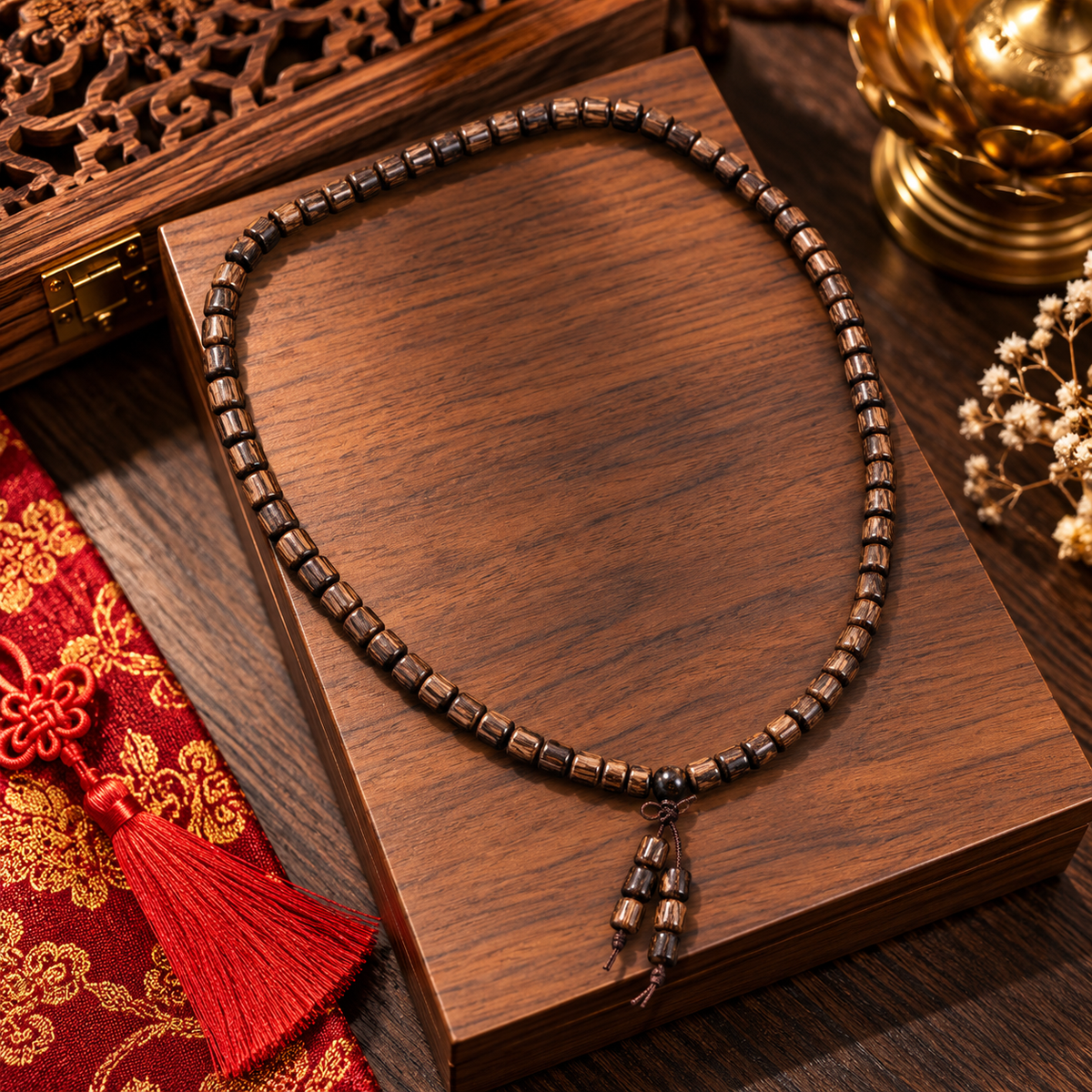 Lắc Tay Trầm Hương Nam 108 hạt-Agarwood Bracelet