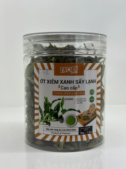 Ớt Xiêm Xanh Sấy Lạnh