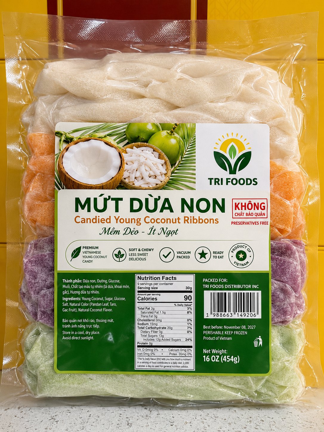 Mứt Dừa Non (454g)