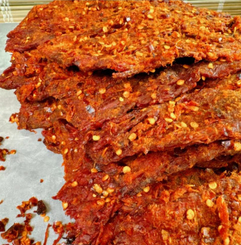 Khô Bò Cari Cay - Spicy Curry Beef Jerky | Limit 2 per Customer