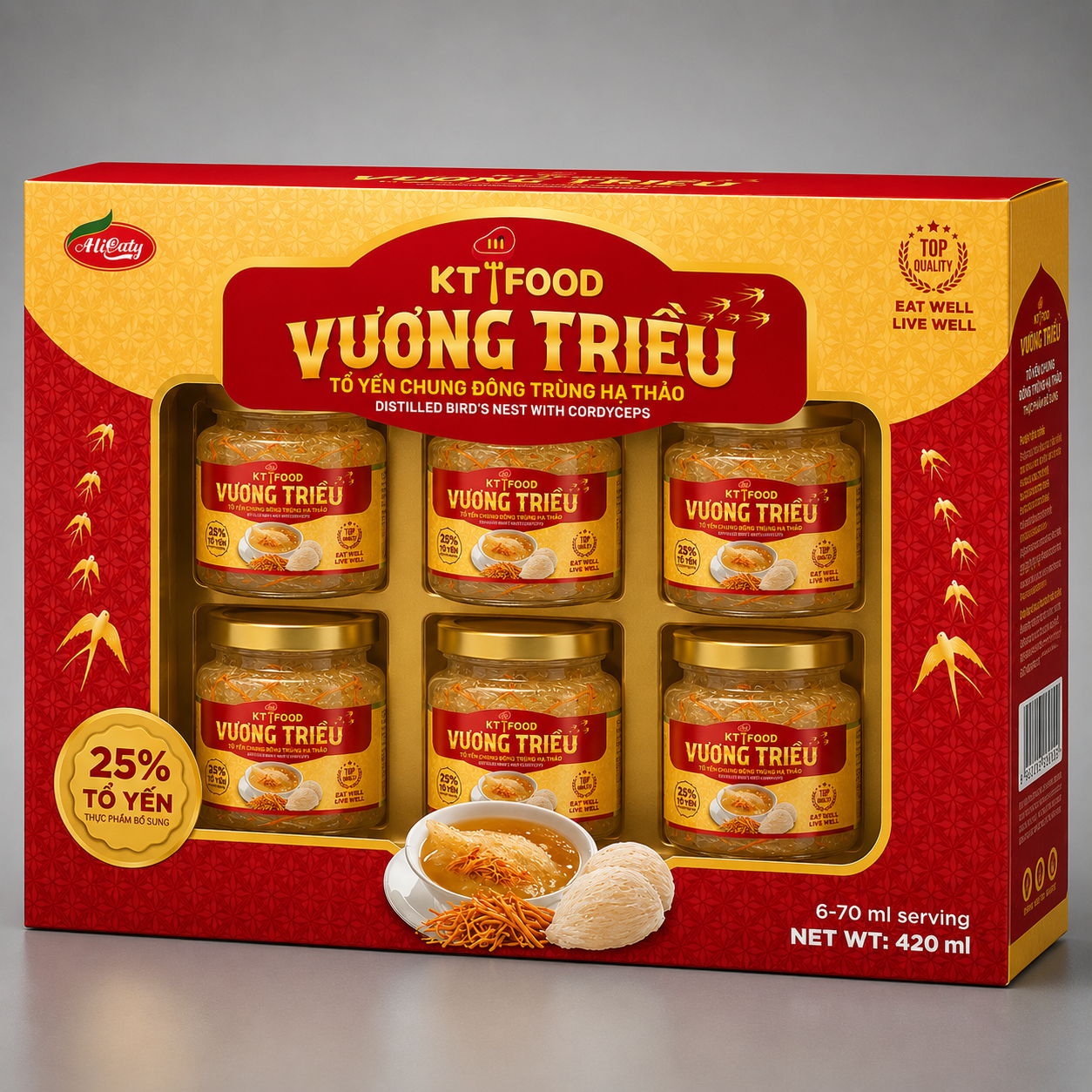 KT Food White Bird Nest Drink | Yến Trắng KT