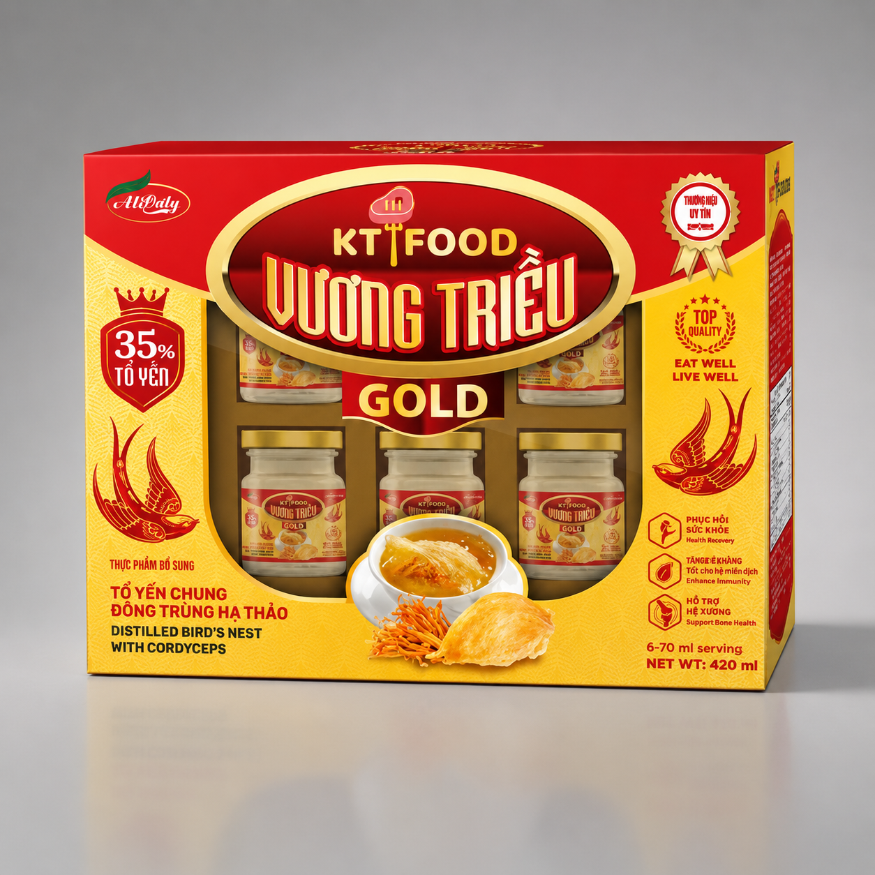 KT Food Gold Bird Nest Drink | Yến Vàng KT