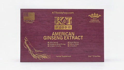 Sâm Hoa Kỳ - KT American Ginseng Extract (Set of 5) 59ml x 5 [SAM03] Mua 5 Tặng 1