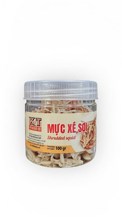 Khô Mực Xé Sợi Hấp Nước Dừa Tươi - Shredded Squid [KOMU01]