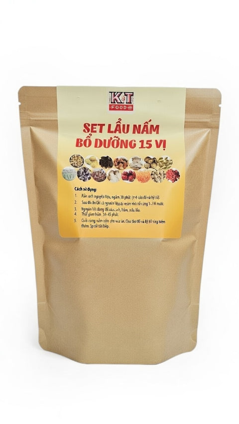 Set Lẩu Nấm Bổ Dưỡng 15 Vị