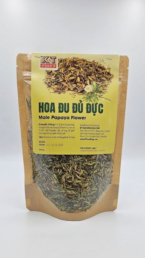 Trà Hoa Đu Đủ Đực - Dried Male Papaya Flower 200g [TRA02]