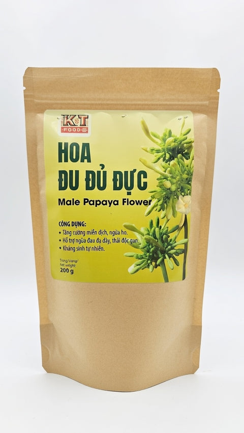 Trà Hoa Đu Đủ Đực - Dried Male Papaya Flower 200g [TRA02]