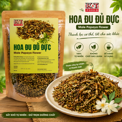 Trà Hoa Đu Đủ Đực - Dried Male Papaya Flower 200g [TRA02]