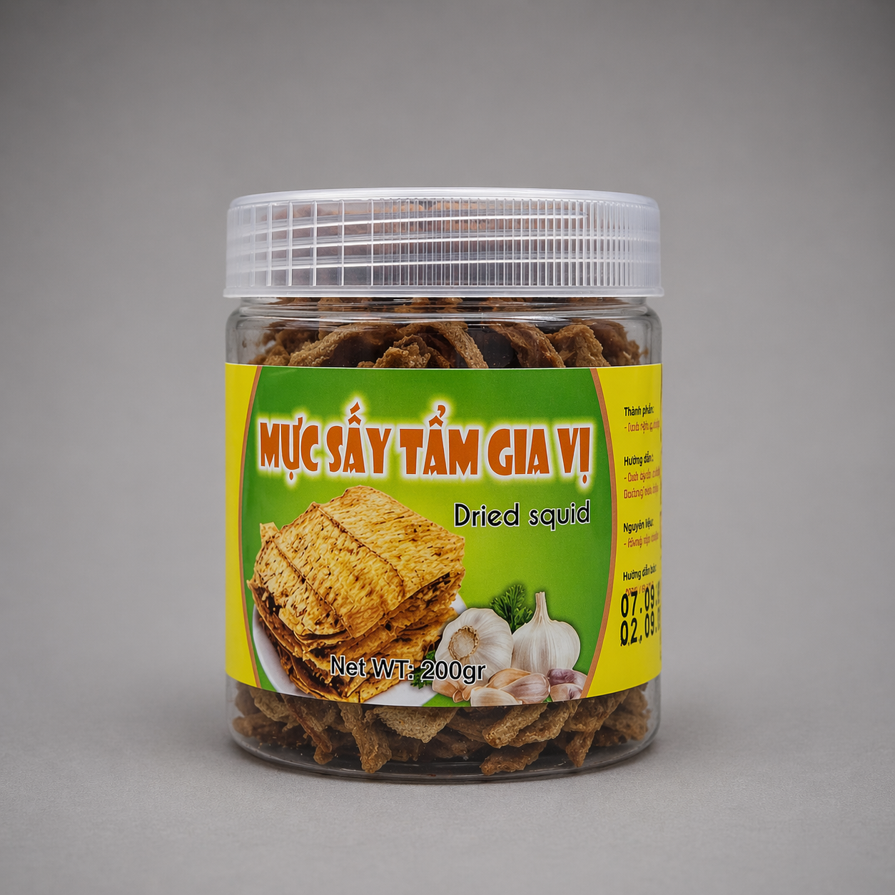Khô Mực Sấy Tẩm Gia Vị - Dried Squid with Seasoning 200g
