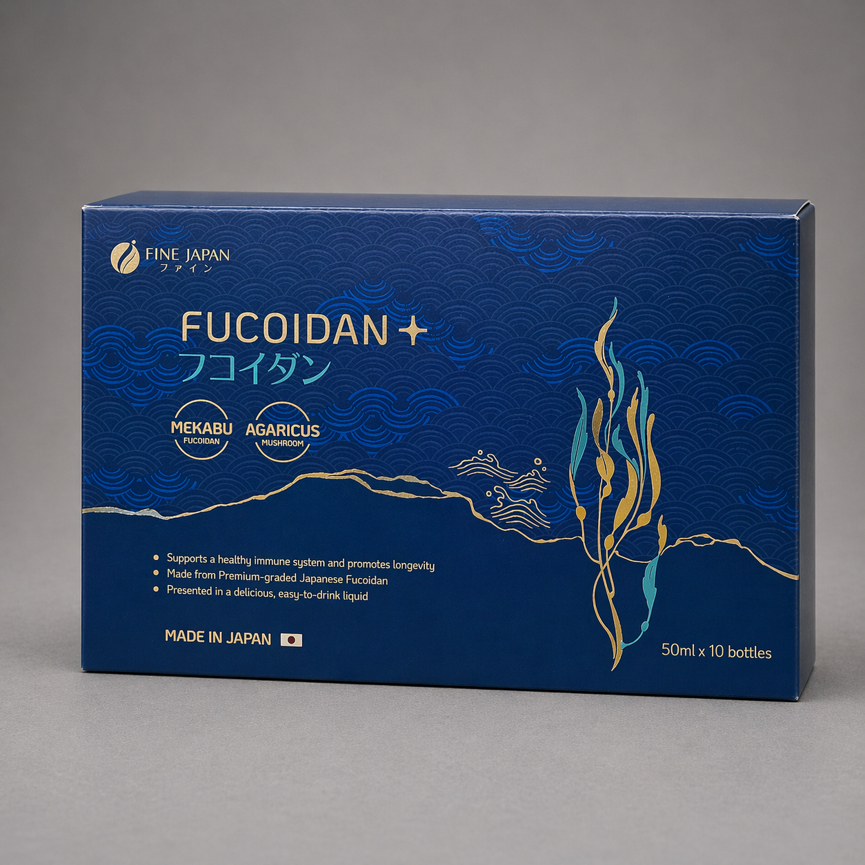 Fucoidan Loại Nước - Fucoidan Drink 50ml x 10 Bottles [FINEJ01] | Buy 10 Get 1