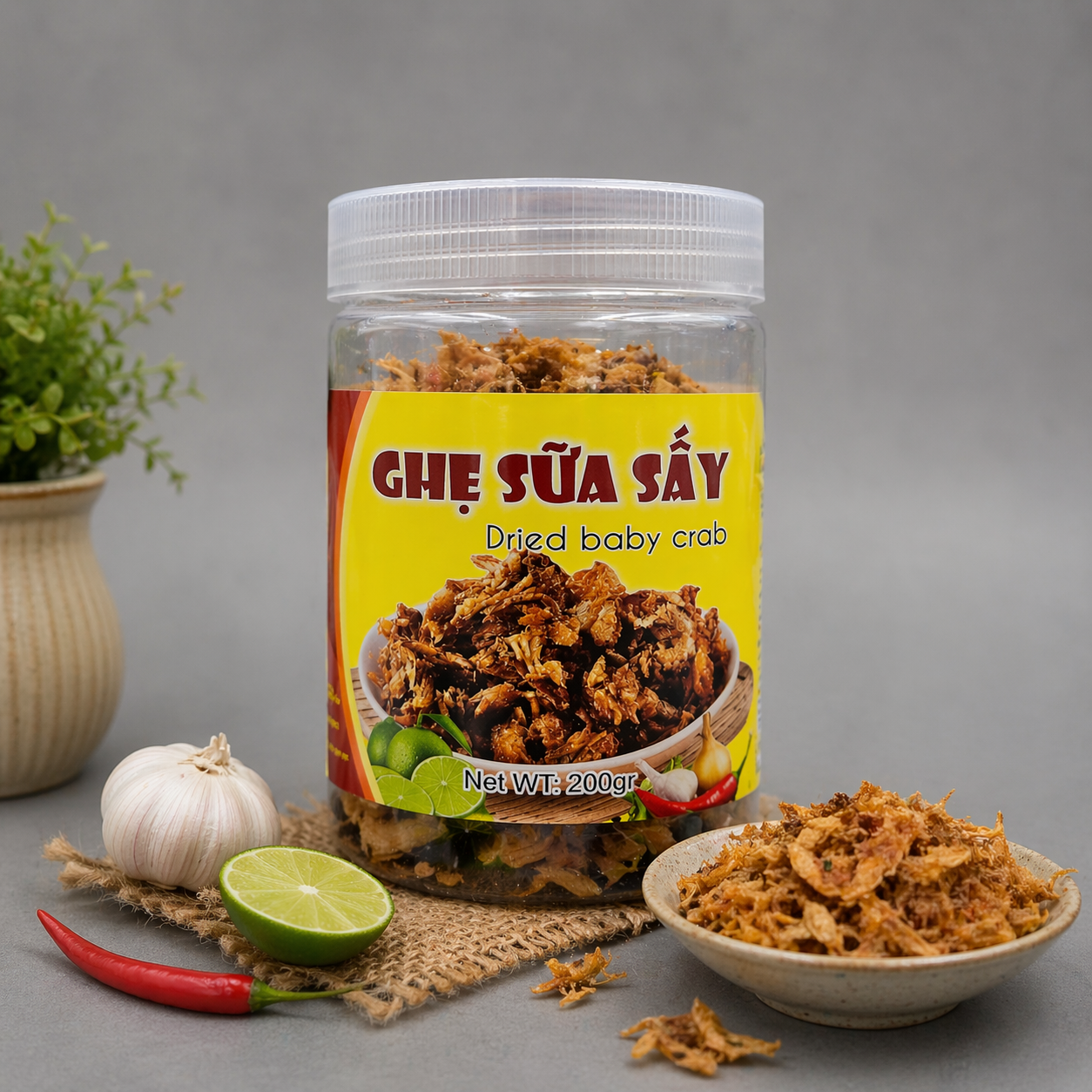Ghẹ Sữa Sấy - Dried Baby Crab 200g