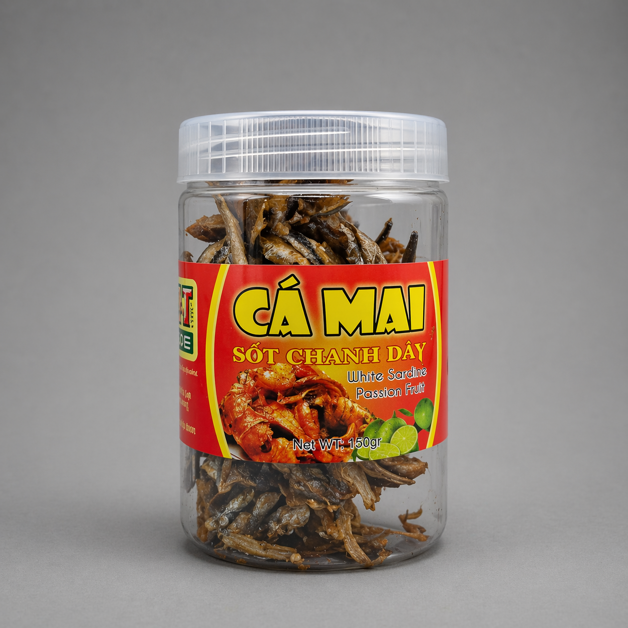 Khô Cá Mai Sốt Chanh Dây - Dried Sardines Passion Fruit Flavoring 150g