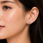 14k Natural Diamond 5mm G, VVS Earrings