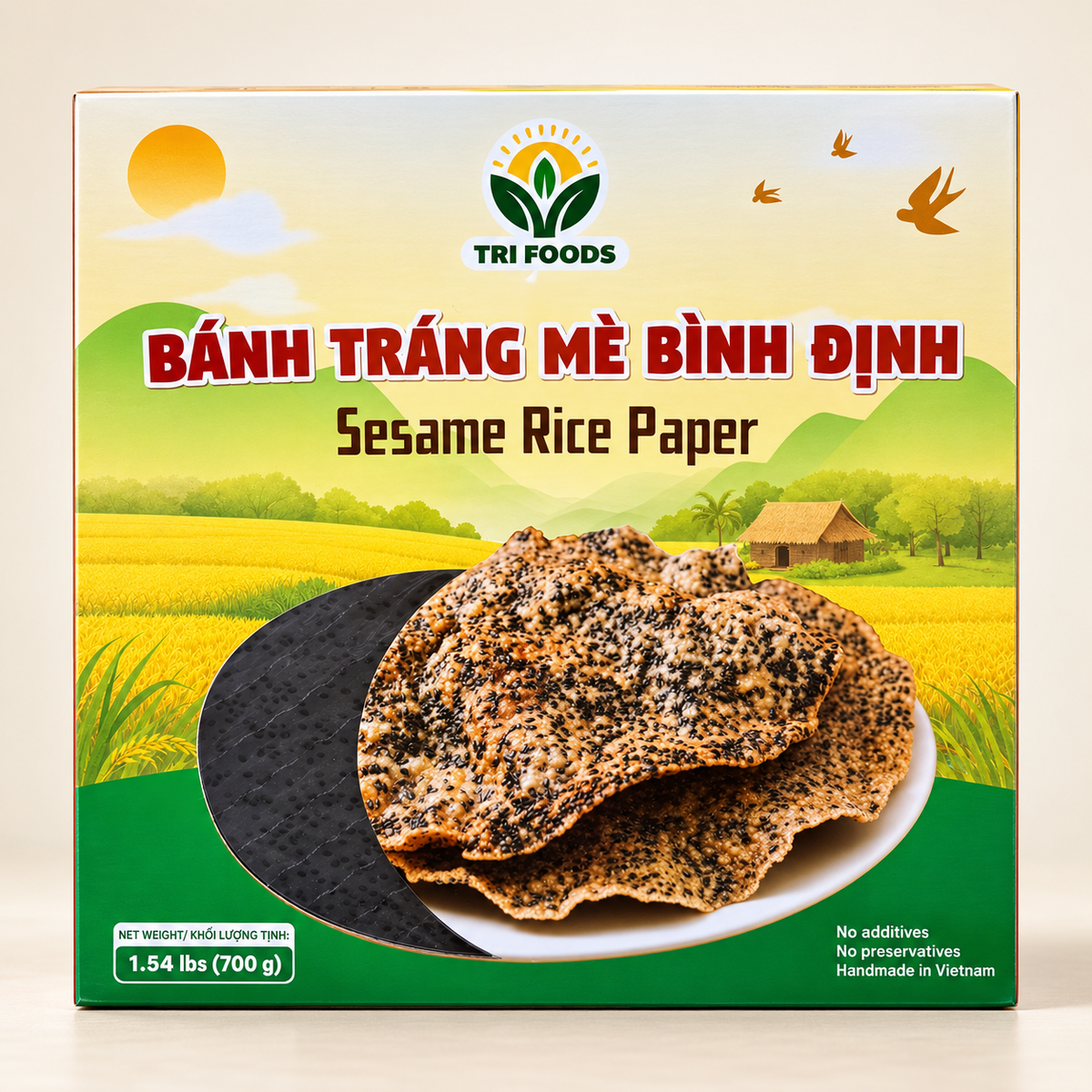 Bánh Tráng Mè Bình Định (700g)- Sesame Rice Paper
