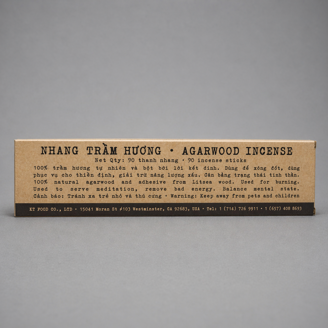 Nhang Trầm Hương - Agarwood Incense 90 sticks [TRAMH01]