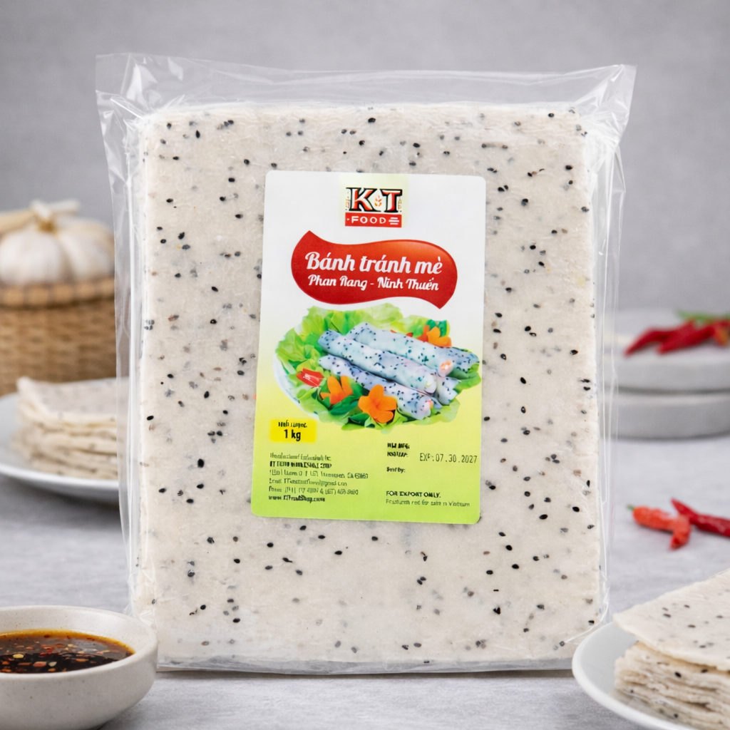 Bánh tráng mè Phan Rang | Sesame Rice Paper 1kg