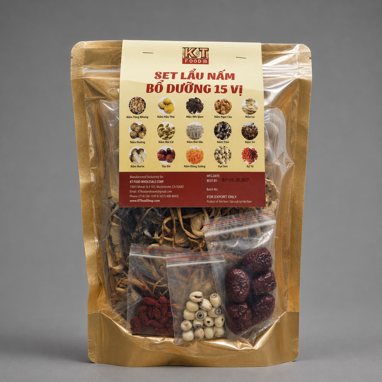 Set Lẩu Nấm Bổ Dưỡng 15 Vị
