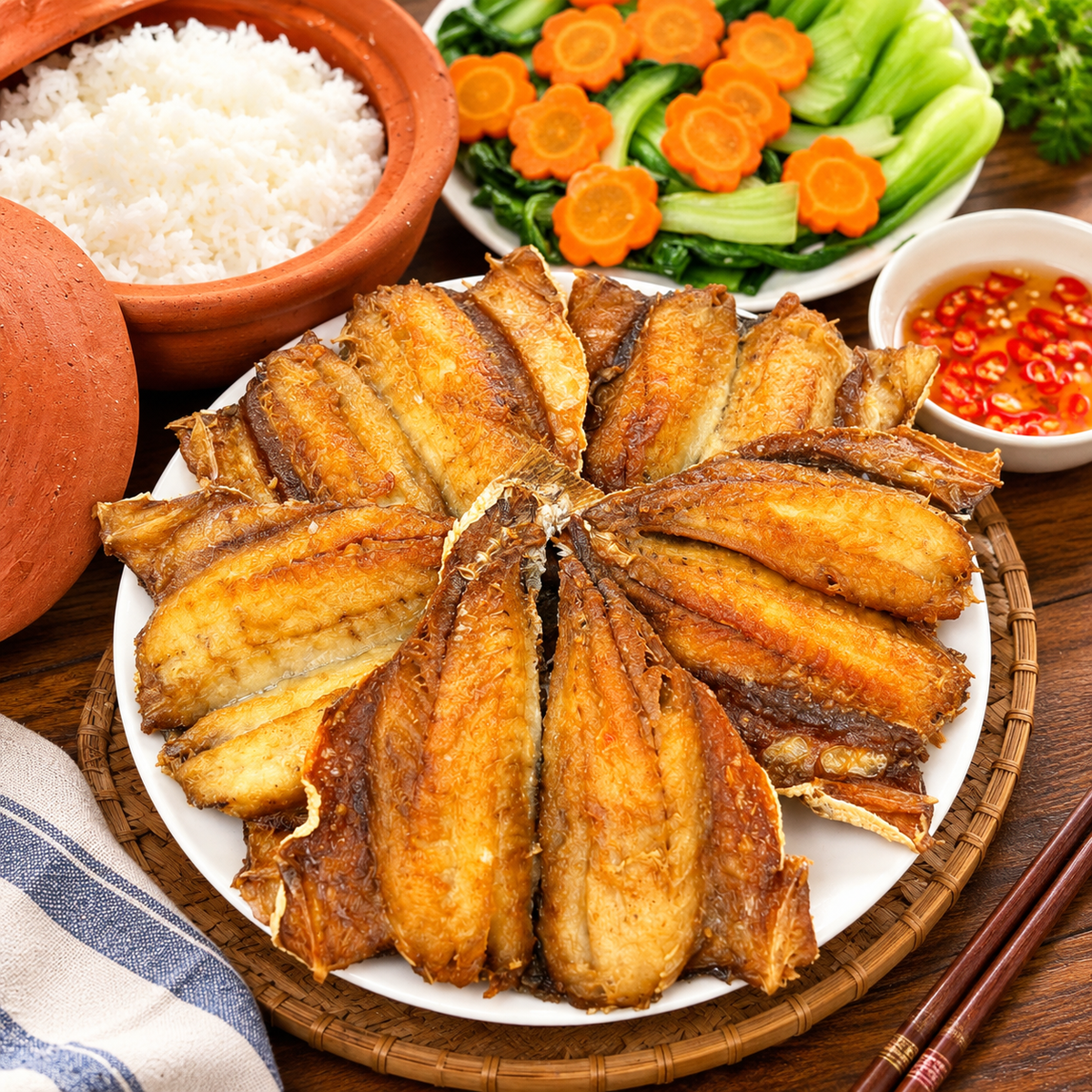 Khô Cá Đù Xẻ- 1 set 2 Vỉ