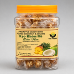 Kẹo Khóm Mè Dừa Non - Pineapple Candy With Young Coconut NW 500g
