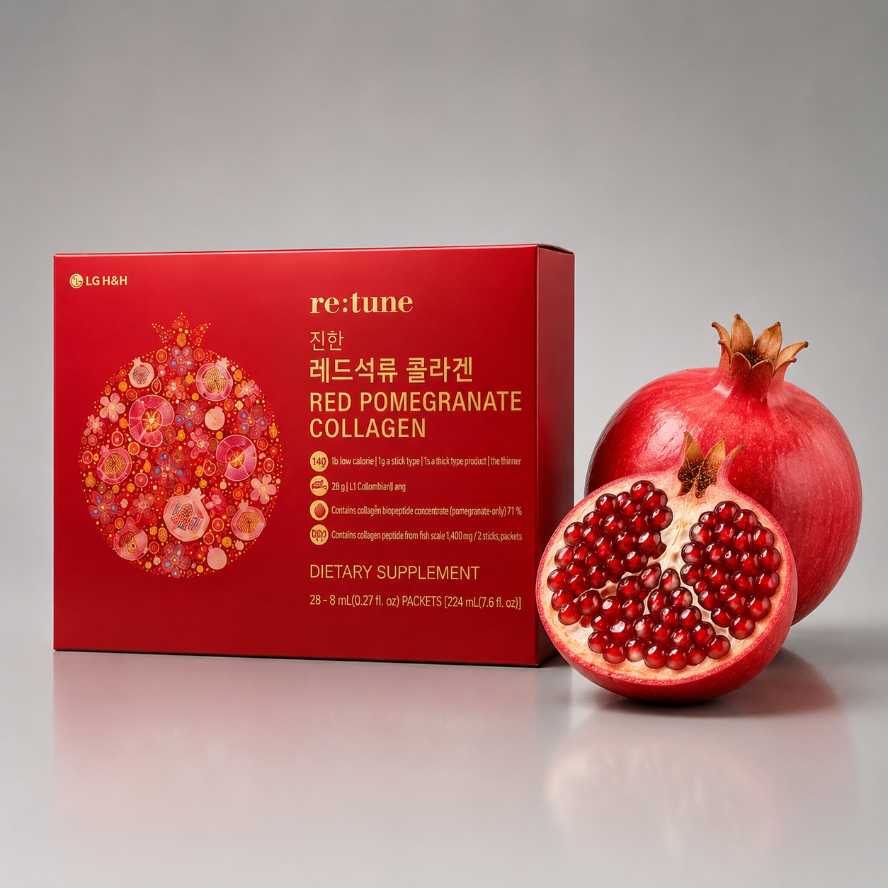 Re:tune Red Pomegrante Collagen - Tinh Chất Lựu Đỏ