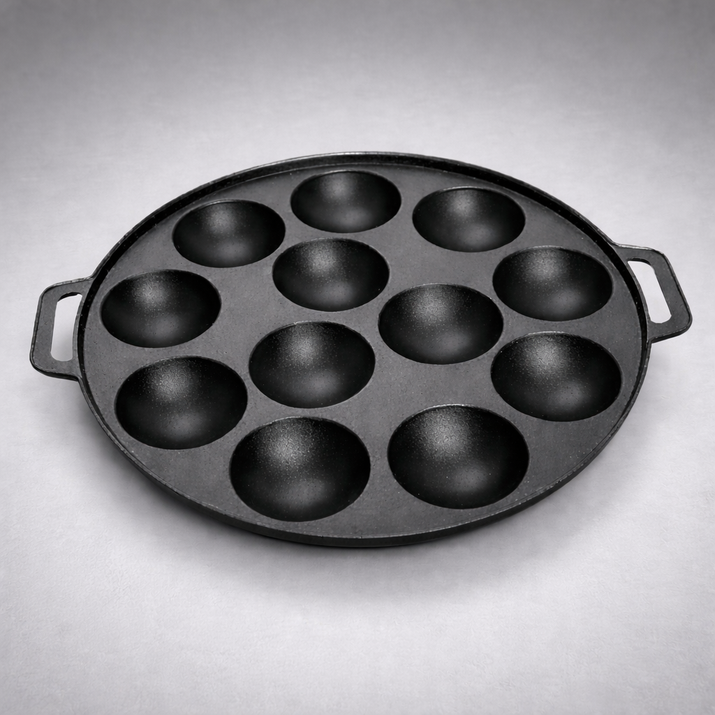 Khuôn Bánh Khọt - Cast Iron Bánh Khọt Mold | 10.25 in / 26cm