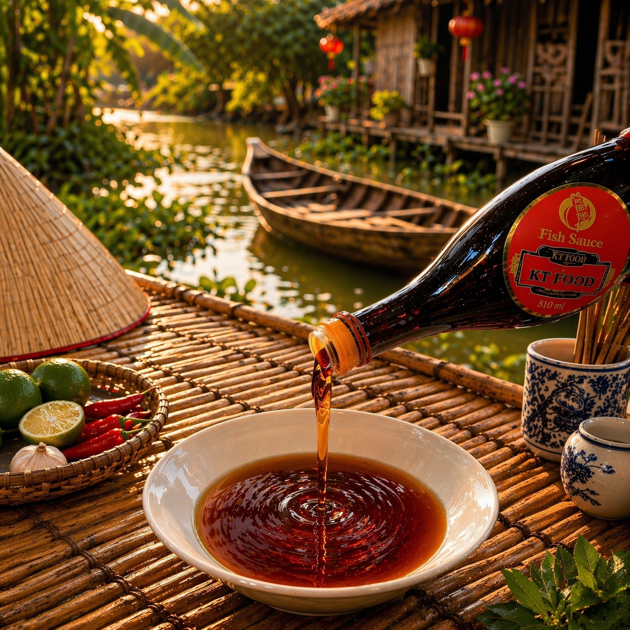 Nước Mắm Nhĩ Phan Thiết - KT Food Premium First Press Fish Sauce, Pack of 6- 180ml/bottle |  Limit 2