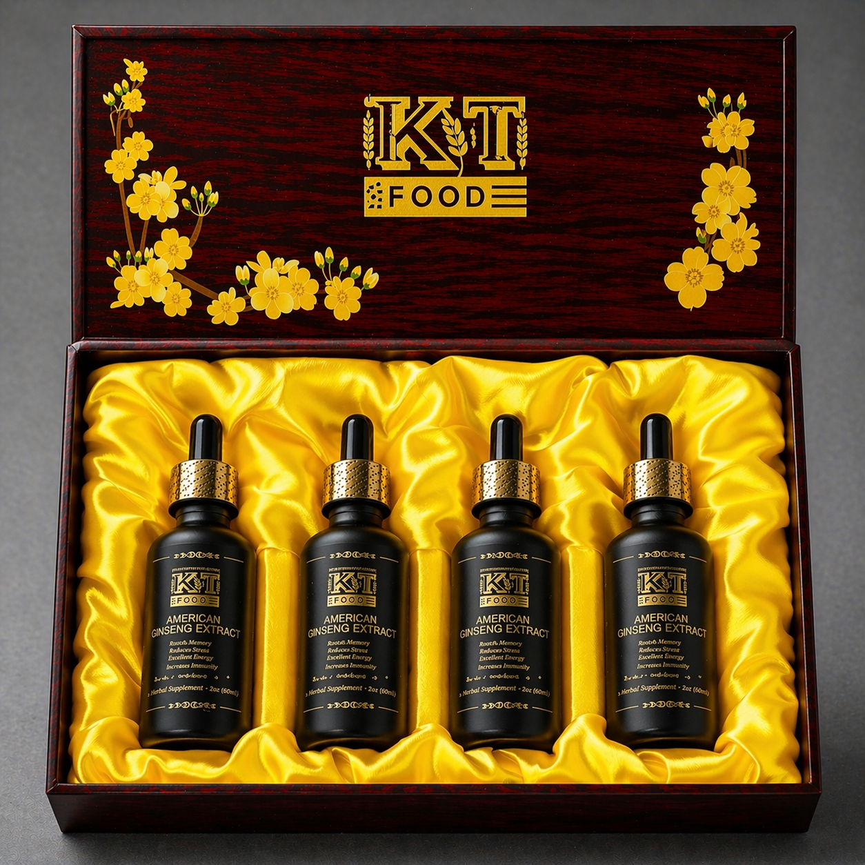 Sâm Hoa Kỳ - KT American Ginseng Extract (Set of 4) 59ml x 4 [SAM02]